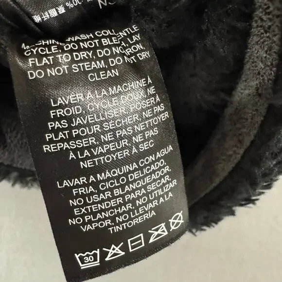 Kuhl Flight Vest Womens Medium Black Full Zip Sherpa Fleece Hidden Hood Jacket - Picture 9 of 11